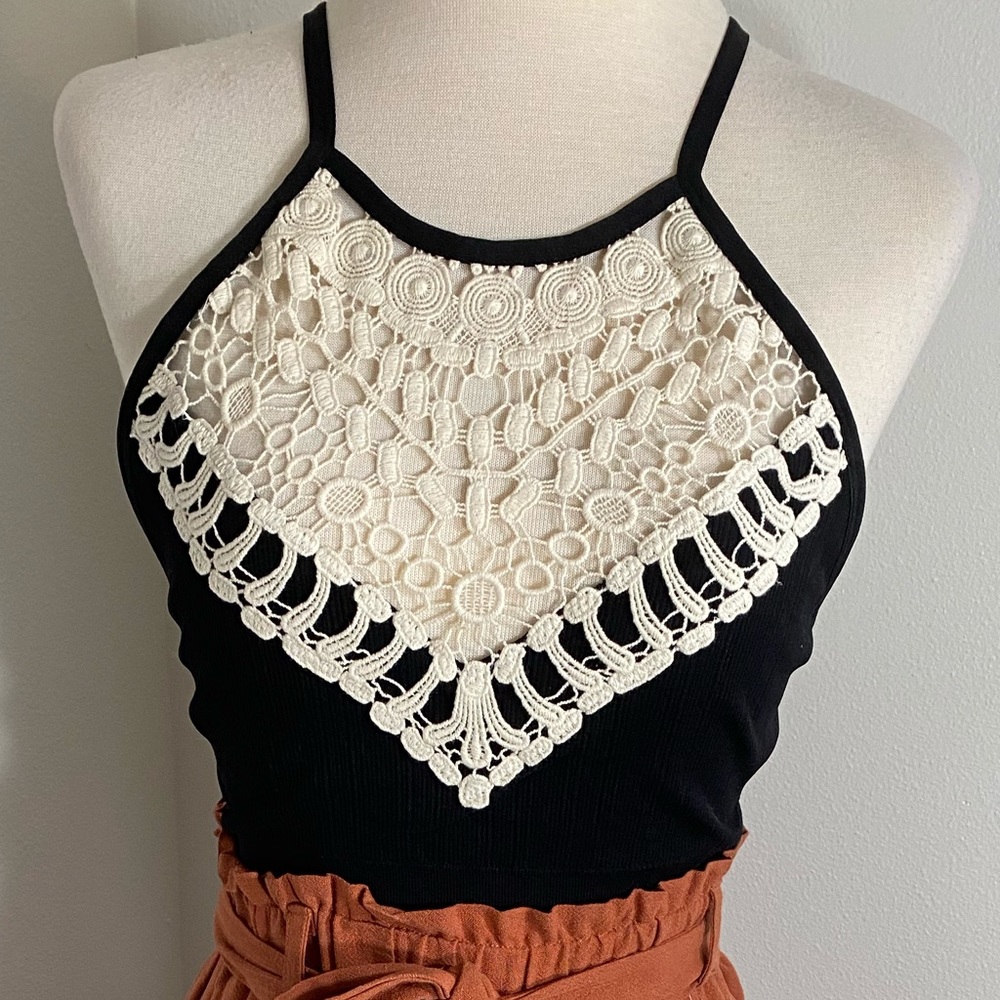 Lace High Neck Bralette